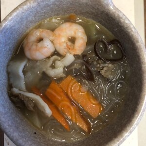 簡単ヘルシー♪野菜たっぷり春雨スープ*＾＾*